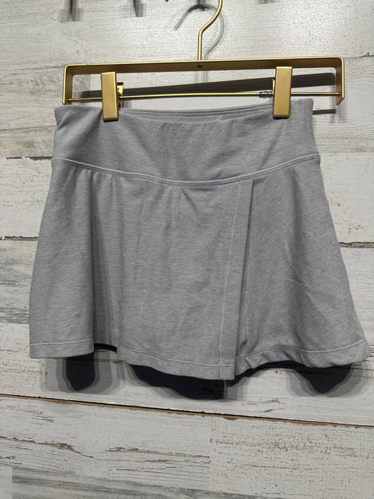 Girls Size 8 Medium Old Navy Active Grey Go Dry Skort - Good Used Condition