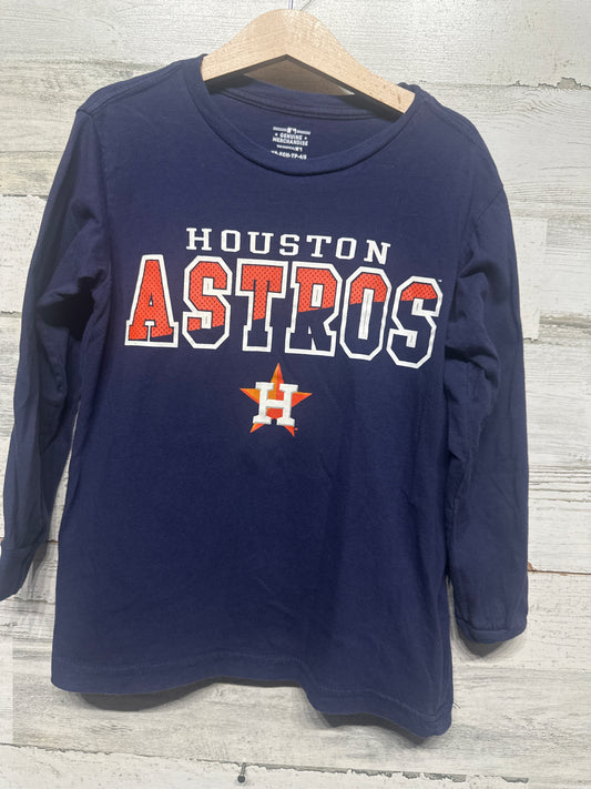Size 4-5 Youth XS Genuine Merchandise Astros Long Sleeve Shirt - Very Good Used Condition