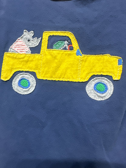 Size 6-12m Baby Boden Applique Shirt - Good Used Condition