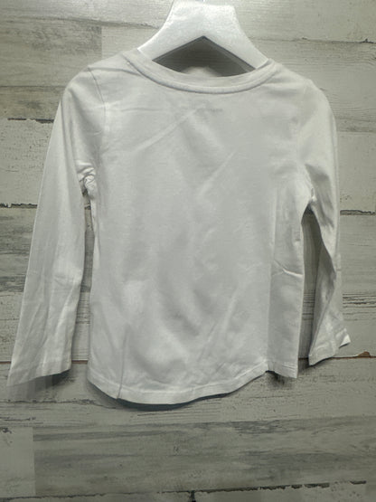 Girls Size 3t Amazon Essentials White Long Sleeve Shirt - Good Used Condition
