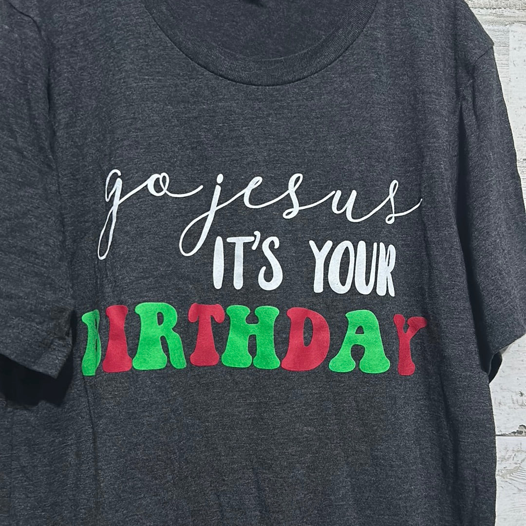 Women’s Size Small Bella Canvas Go Jesus It’s your birthday tee  - good used condition