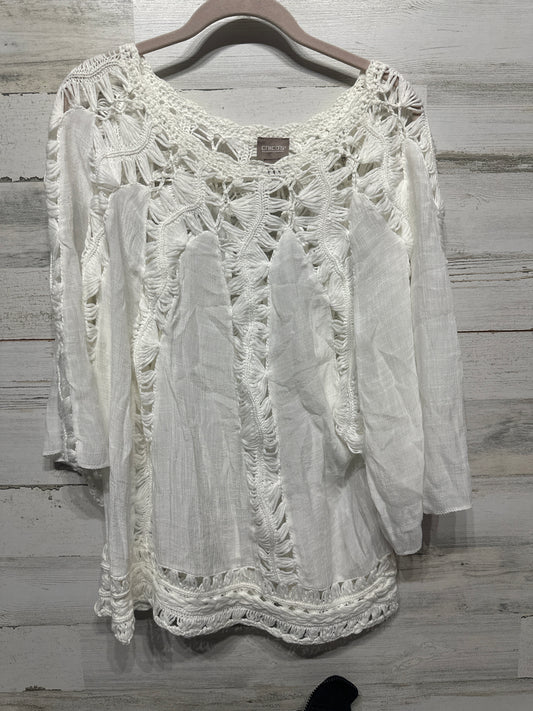 Women’s Size 3 Chico’s Crochet Blouse - Very Good Used Condition