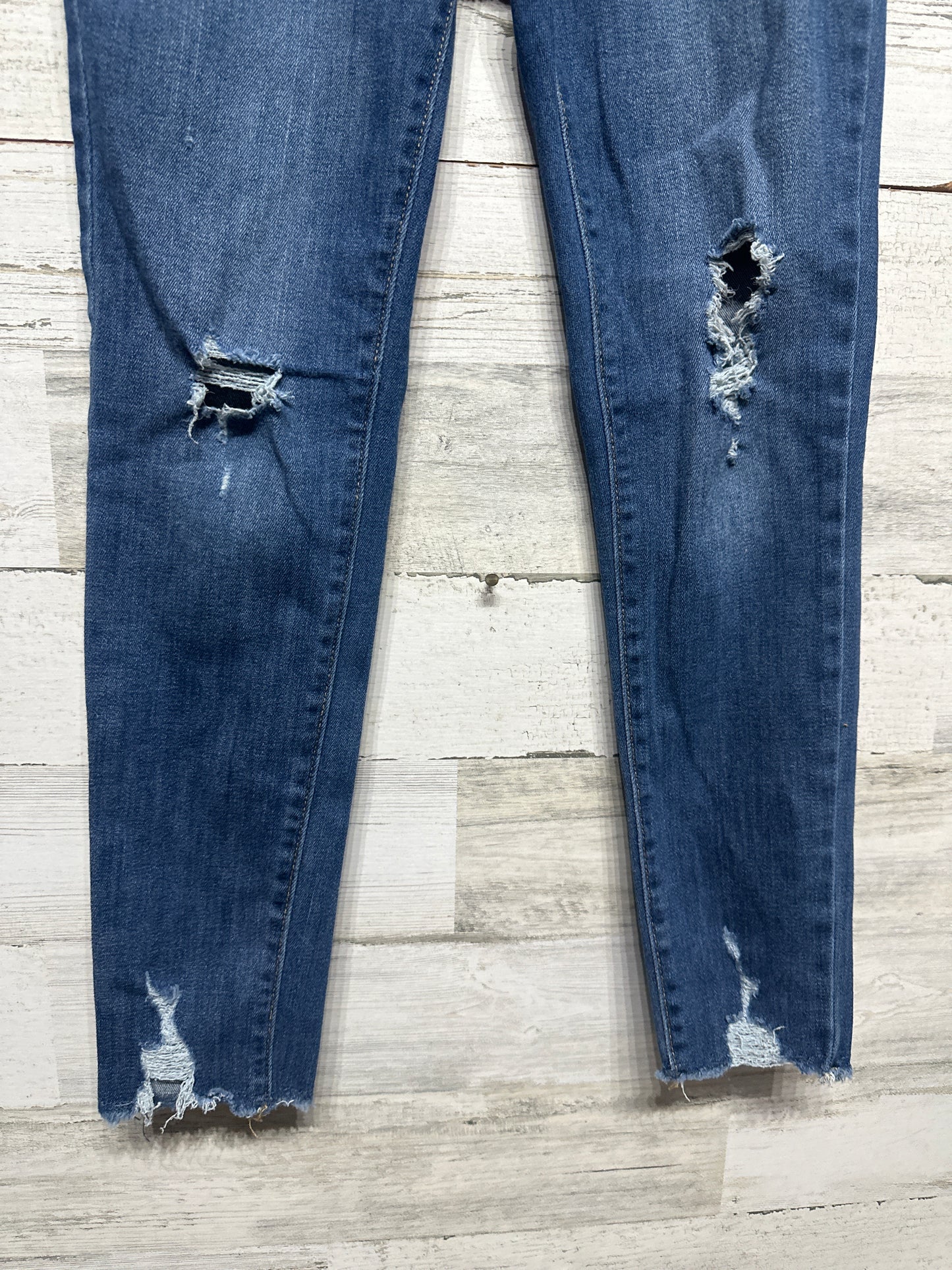 Girls Size 12 Old Navy Distressed Ballerina Jeggings With Adjustable Waist - Very Good Used Condition