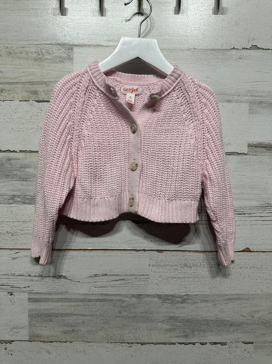 Girls Size 2t Cat and Jack Pink Cardigan - Play Condition**