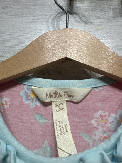 Matilda Jane Girls Size 2 Floral Dress and Polka Dot Ruffle Shorties VGUC