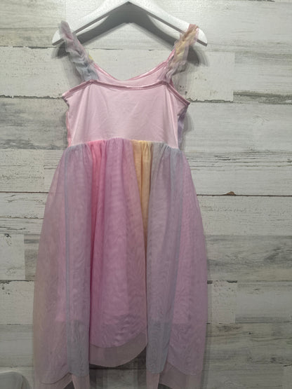 Girls Size 5t/6 H&M Sequined Pastel Rainbow Dress - Play Condition**