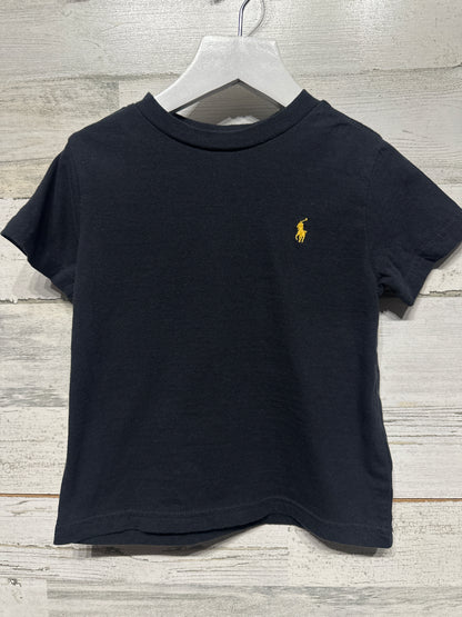 Polo Ralph Lauren 2 / 2t Black Shirt Yellow Pony VGUC