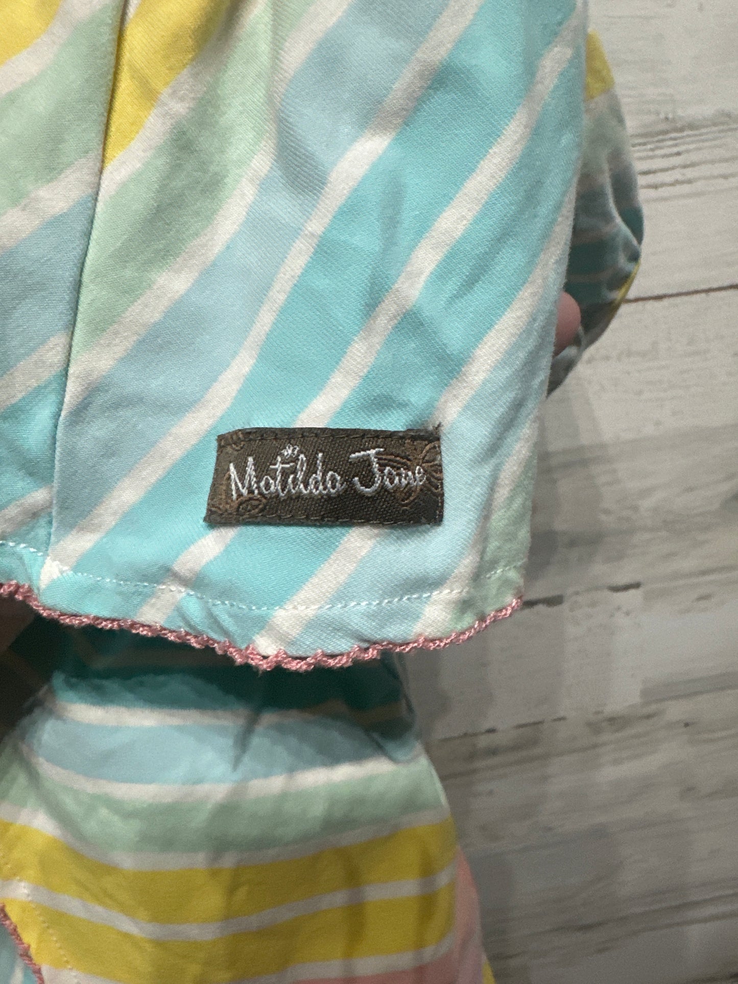 Girls Size 8 Matilda Jane Striped Dress - Very Good Used Condition