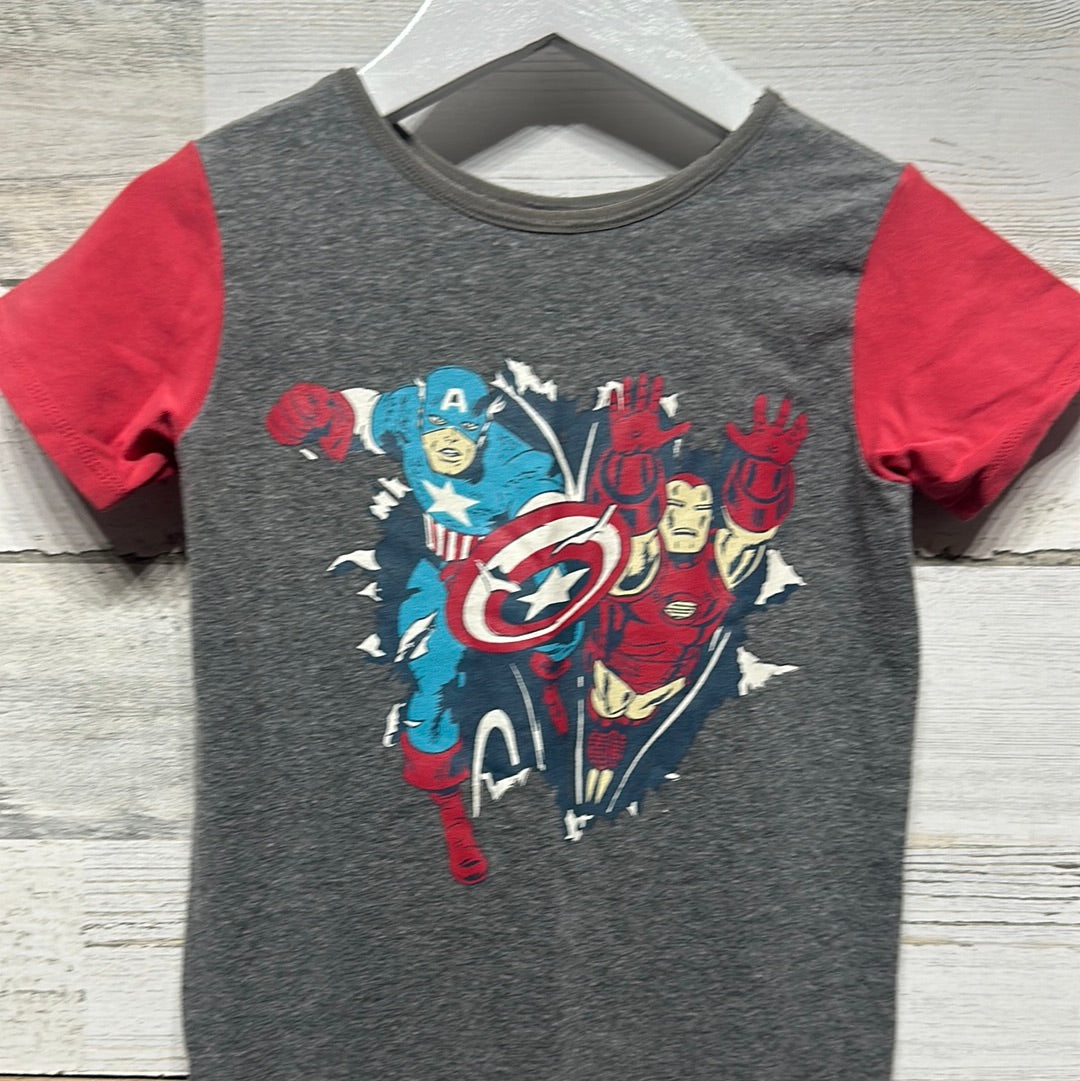 Size 2t Rags Romper - Marvel Captain America and Iron Man - Very Good Used Condition