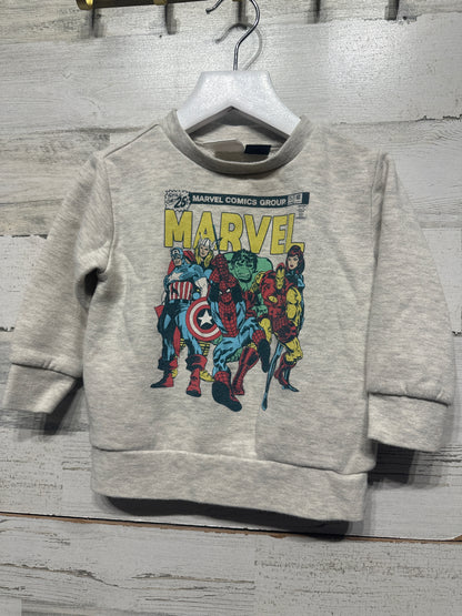 Boys Preowned Size 18m Marvel Sweatshirt - Good Used Condition