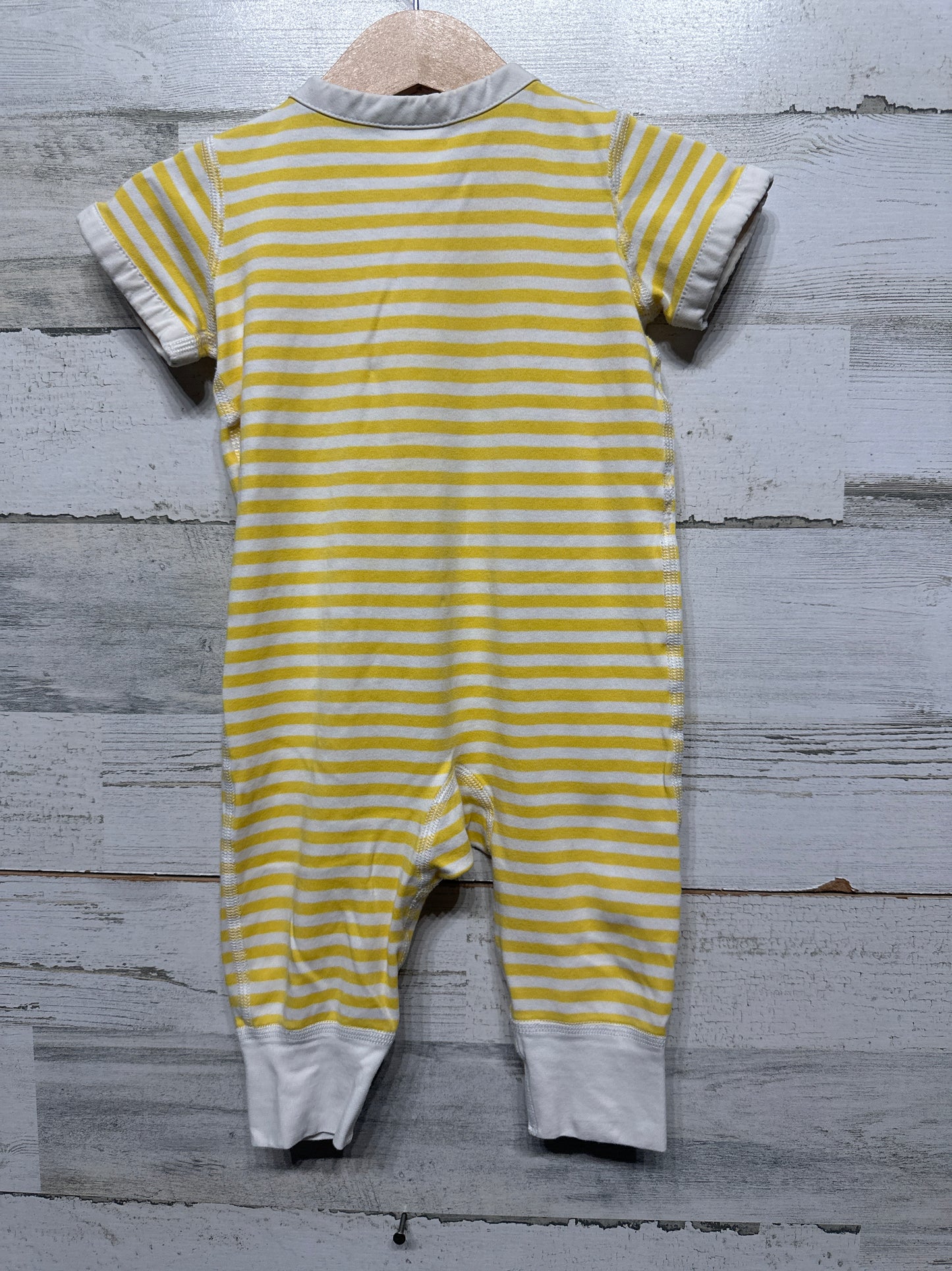 Size 3-6m (60cm) Hanna Andersson Yellow Striped Romper - Play Condition*