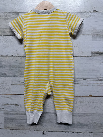 Size 3-6m (60cm) Hanna Andersson Yellow Striped Romper - Play Condition*