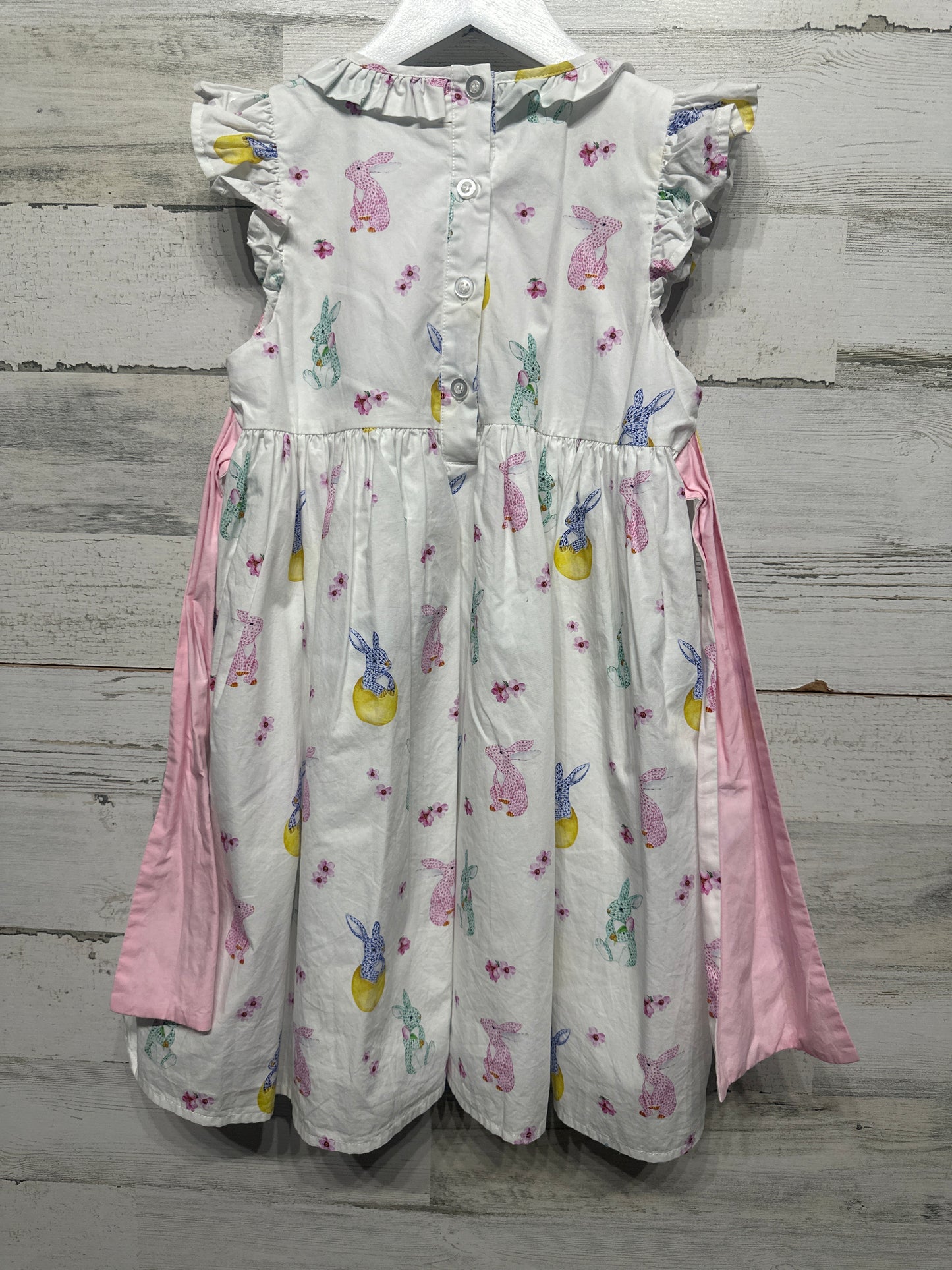 Girls Size 7 Nanducket Smocked Bunny Dress- Very Good Used Condition