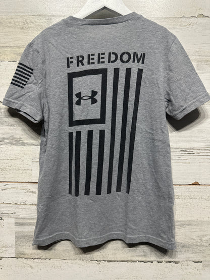 Boys Preowned Size Small Loose Under Armour Freedom Shirt - Good Used Condition