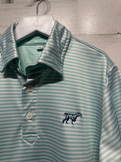 Size Youth Medium (10-12) Fieldstone Performance Polo Shirt - Very Good Used Condition