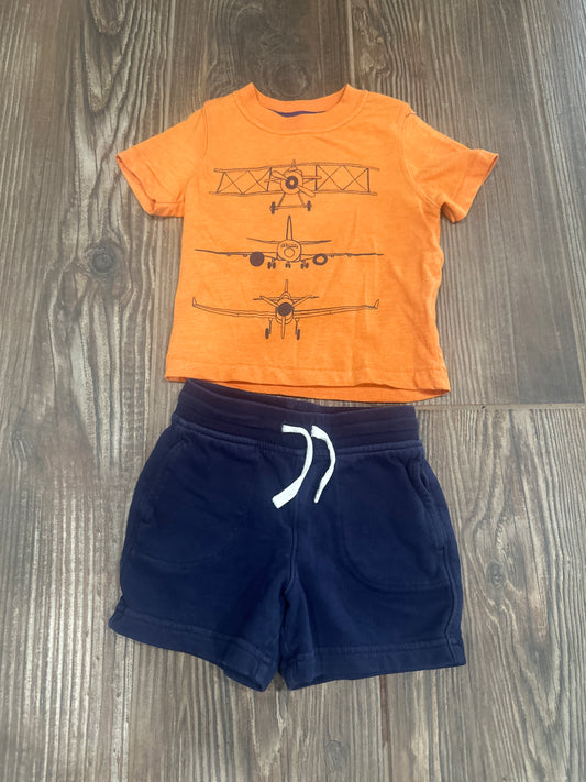 Boys Preowned Size 2t Outfit (2 Pieces) - Good Used Condition