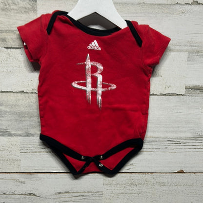 Boys Size 12m Adidas Houston Rockets Bodysuit- Good Used Condition