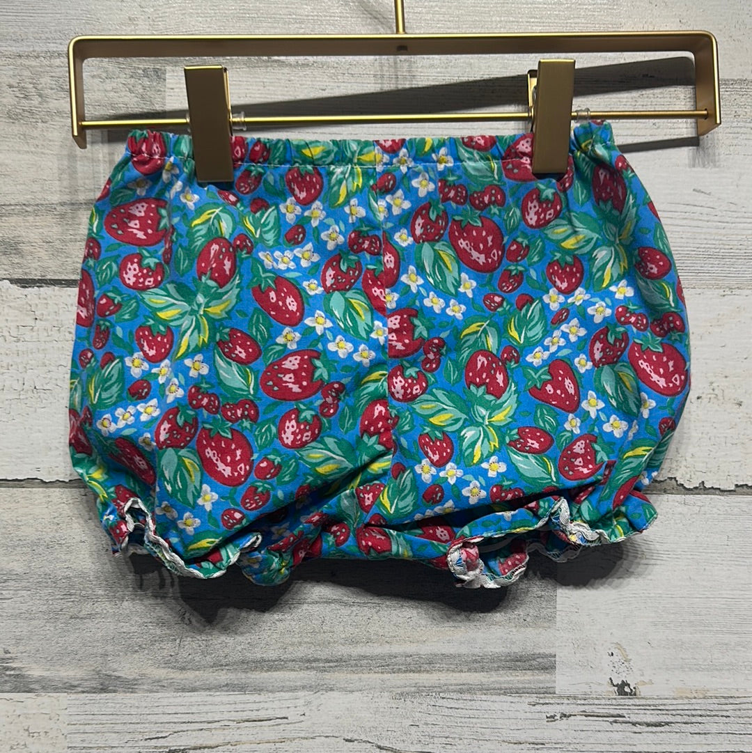 Girls Size 12m Strawberry Bloomer Shorts  - Good Used Condition