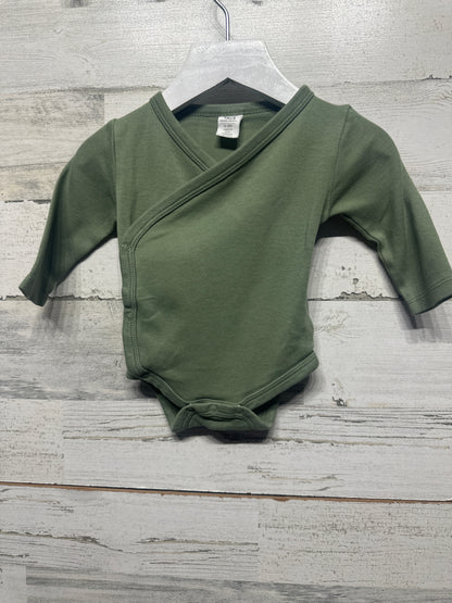 Size 0-3m Colored Organics Kimono Bodysuit - Very Good Used Condition