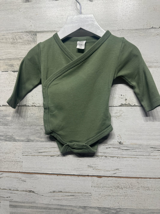 Size 0-3m Colored Organics Kimono Bodysuit - Very Good Used Condition