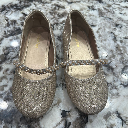 Girls Size 3 youth dream pairs sparkle flats - good used condition
