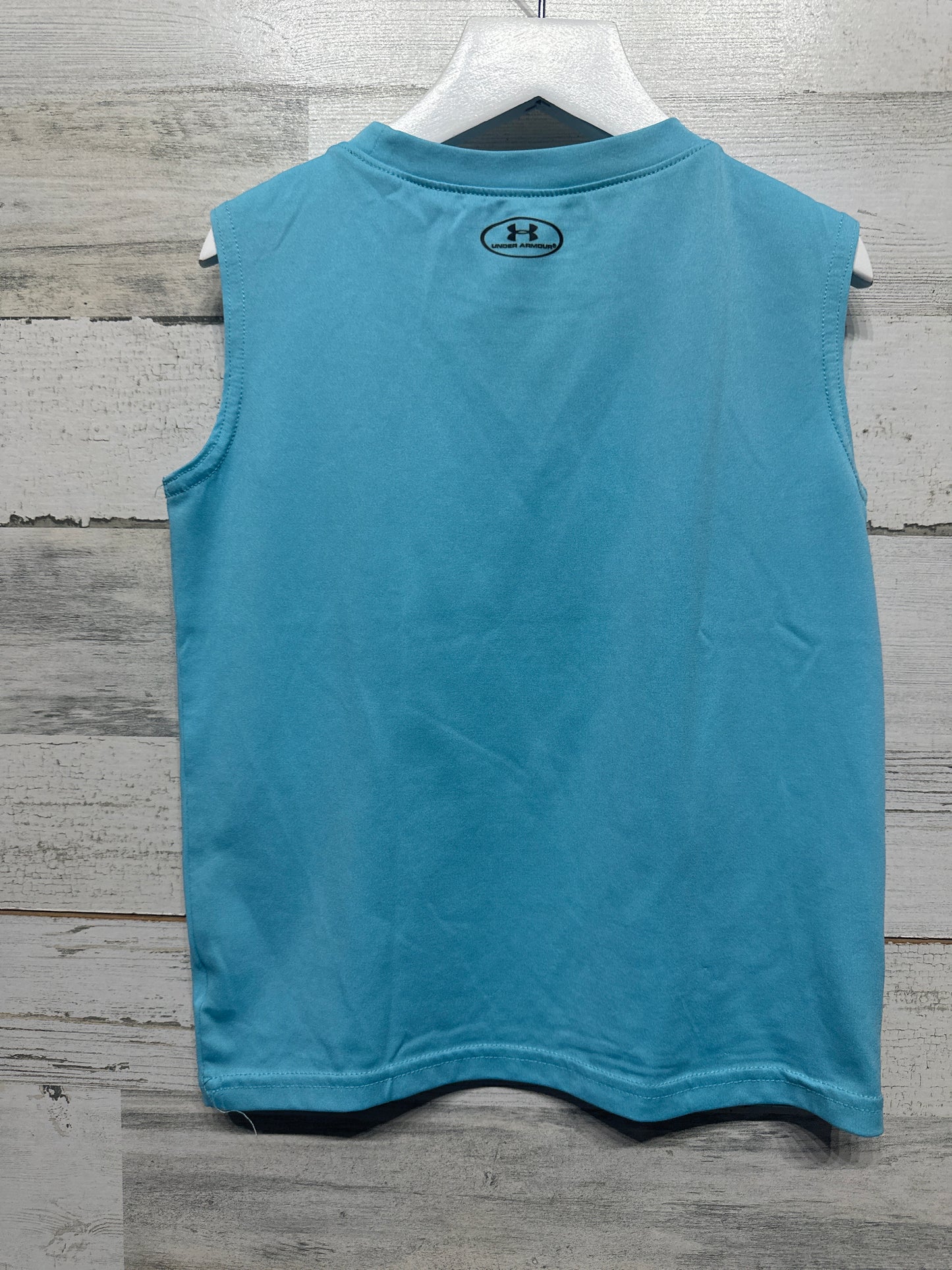 Boys Size 6 Under Armour Heatgear Sleeveless Shirt - Good Used Condition