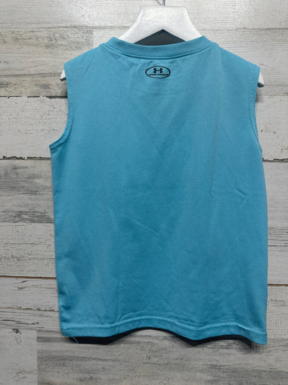 Boys Size 6 Under Armour Heatgear Sleeveless Shirt - Good Used Condition