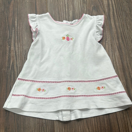 Girls Size 18/24m Kissy Kissy Pima Embroidered Pineapple Top - Play Condition