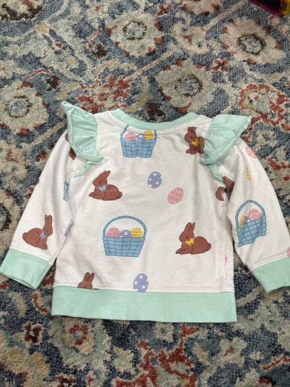 Easter Sweatshirt Girls 2T Monica & Andy VGUC