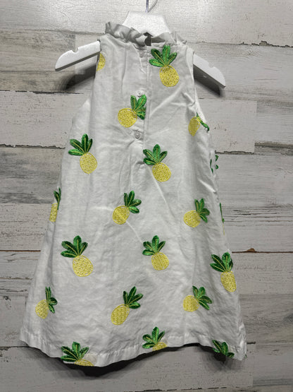 Size 5 Janie and Jack Embroidered Pineapple Dress - Very Good Used Condition