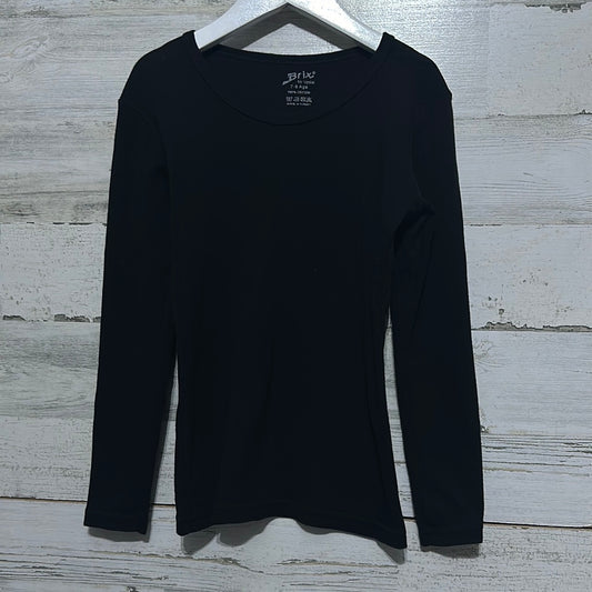 Girls Size 7/8 Brix long sleeve black shirt - good used condition