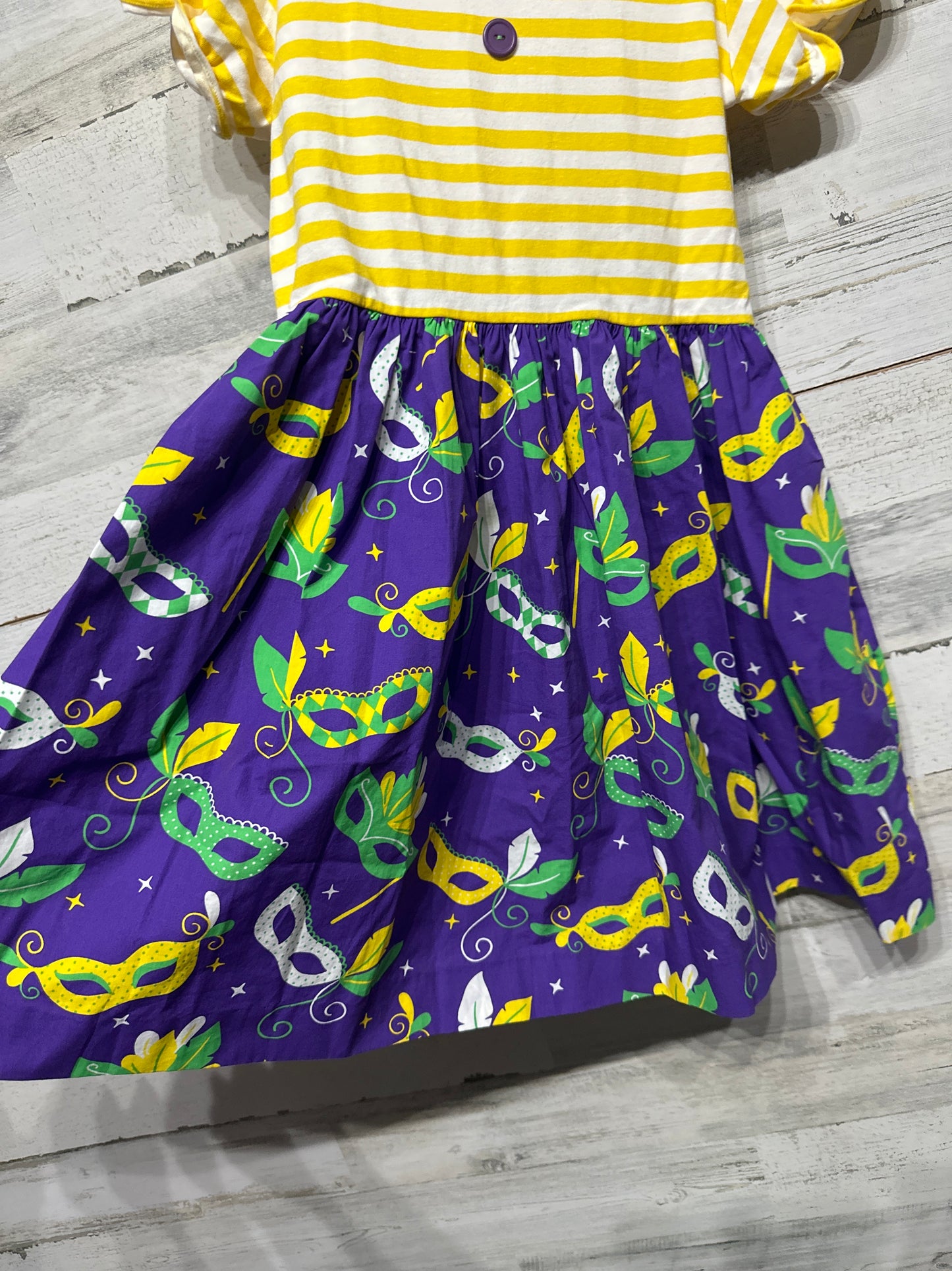 Girls Size 8-10 Eleanor Rose Mardi Gras Dress - Play Condition*