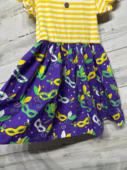 Girls Size 8-10 Eleanor Rose Mardi Gras Dress - Play Condition*