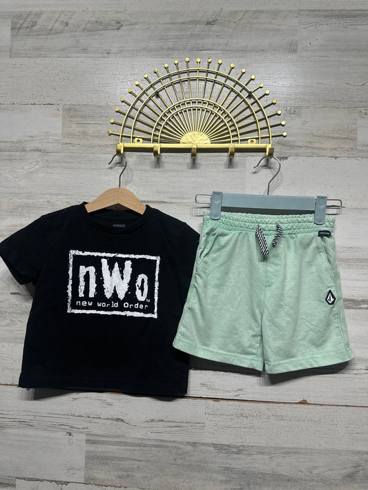 NWO Shirt / Volcom Shorts Boys 4T VGUC
