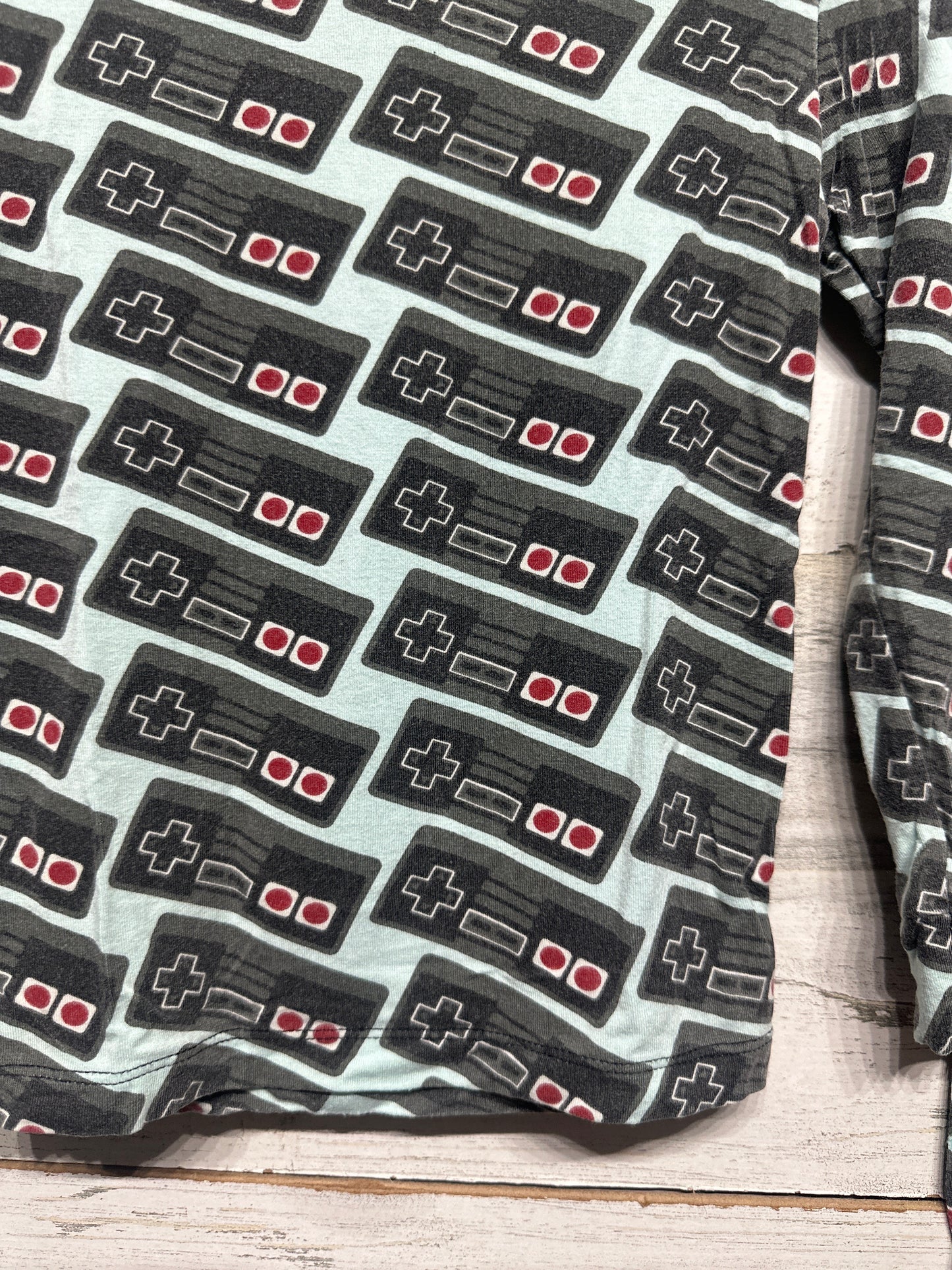 Boys Size 5 (Fit like 4t) Kickee Pants Bamboo Video Game Controller Pajama Set - Good Used Condition*