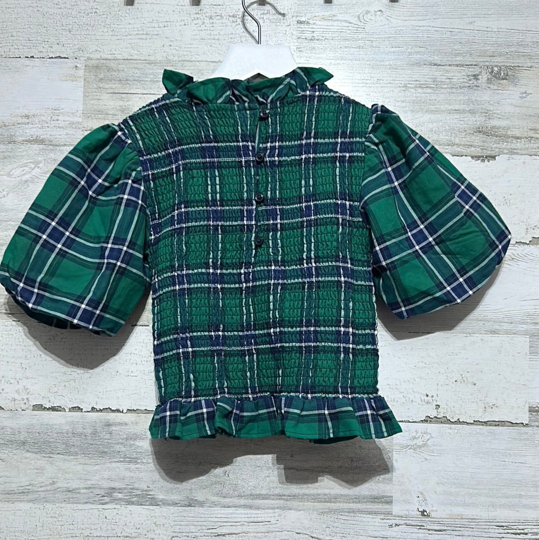 Girls Size 7 Janie and Jack plaid shirt - new with tags