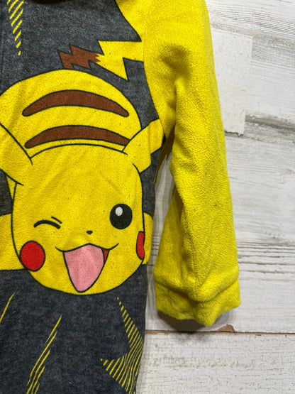 Boys Preowned Size 4 Pokémon Hooded Zip Up Coverall - Good Used Condition*