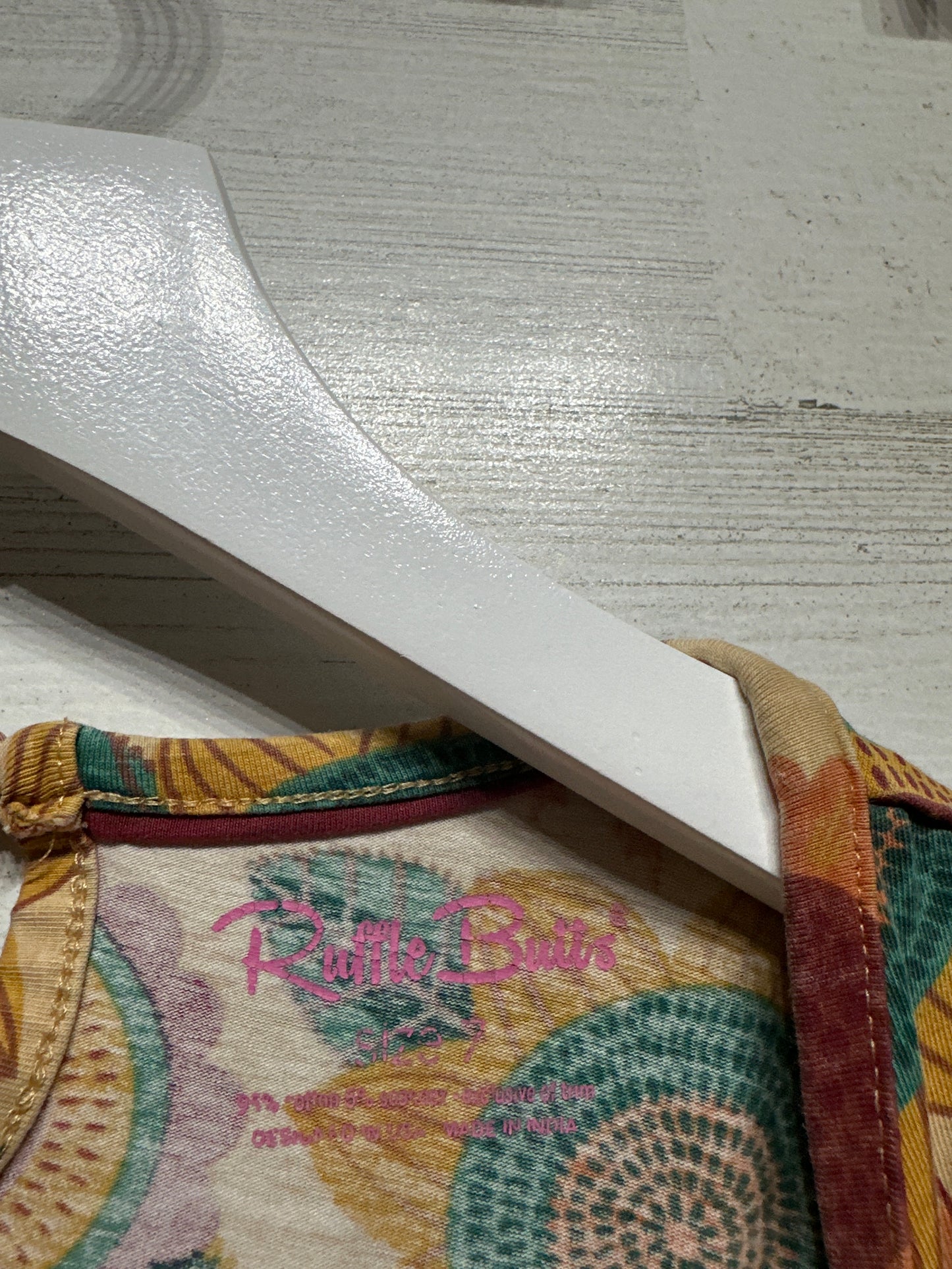 Ruffle Butts Fall Floral Dress - Girls Size 7 - Very Good Used Condition