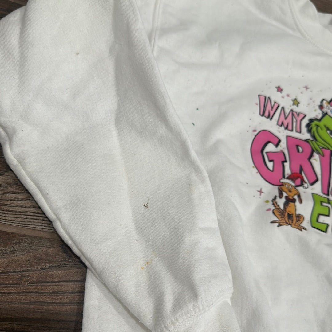 Girls Size Large Grinch Era Sweatshirt - Play Condition