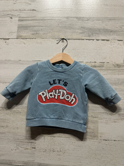 Boys Size 0-3m Cotton On Baby Play-Doh Sweatshirt -Very Good Used Condition