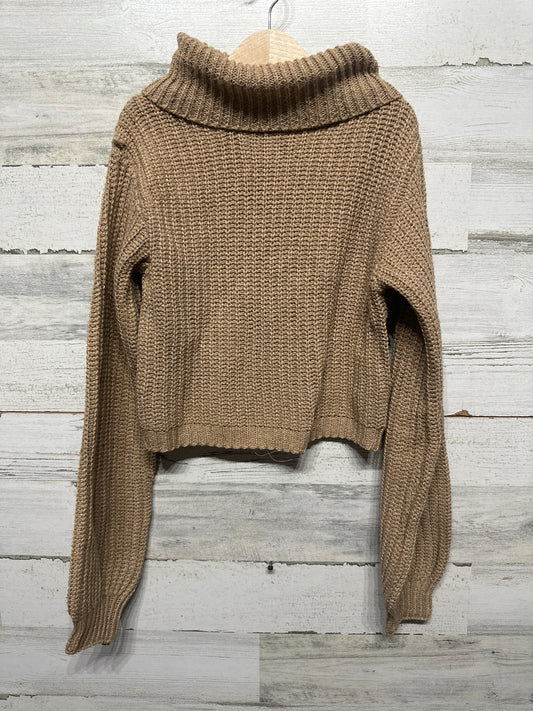 Girls Size 11/12 SHEIN Tan Sweater - Good Used Condition