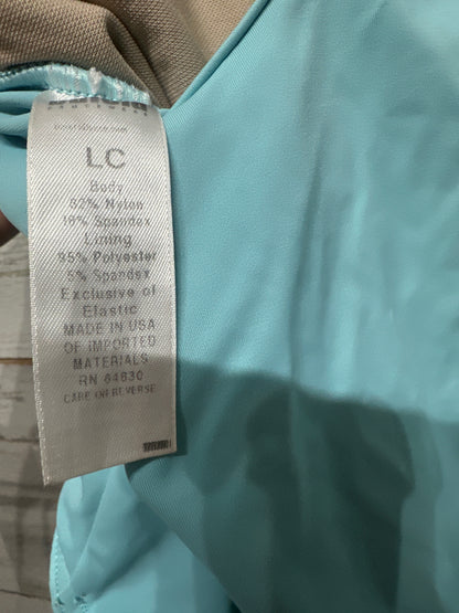 Size LC (Large Child) Balera Light Blue Leotard - Very Good Used Condition