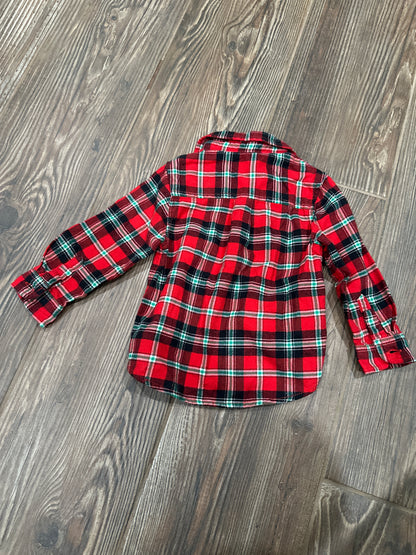 Boys Preowned Size 18m Cat and Jack Plaid Shirt - Very Good Used Condition