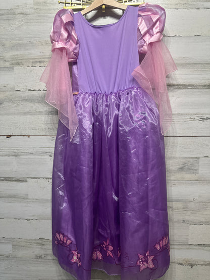 Girls Size 9-10 Years Disney Store Tangled Rapunzel Dress - Very Good Used Condition