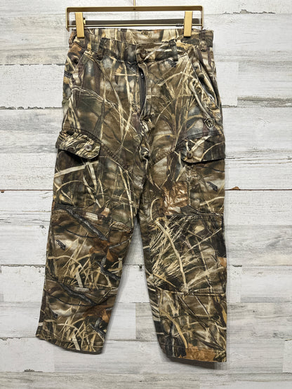 Boys Size Youth 10 Game Winner Pants Cargo Camo Advantage Max 4 HD Hunting Outdoors - Very Good Used Condition
