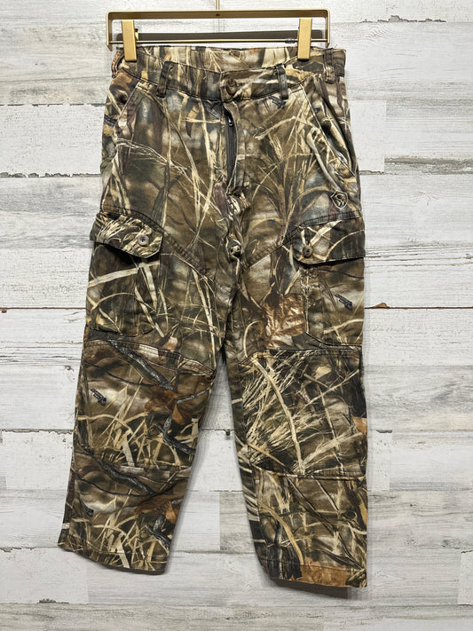 Boys Size Youth 10 Game Winner Pants Cargo Camo Advantage Max 4 HD Hunting Outdoors - Very Good Used Condition