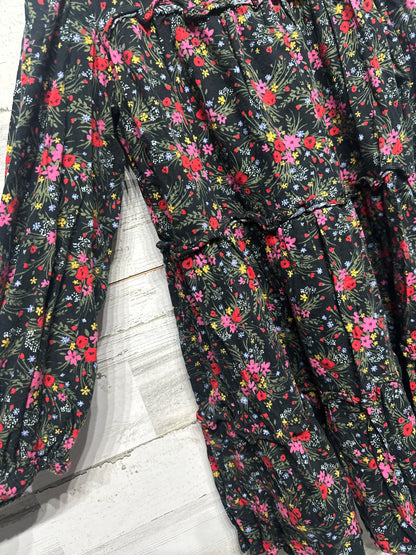 Size 10-12 Large Cat and Jack Long Sleeve Floral Dress - Very Good Used Condition