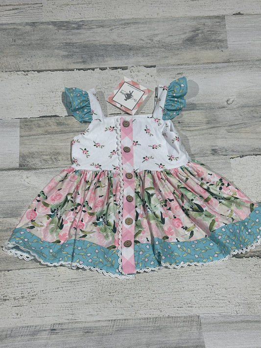 Be Girl Clothing Floral Dress - Girls Size 18m - New With Tags
