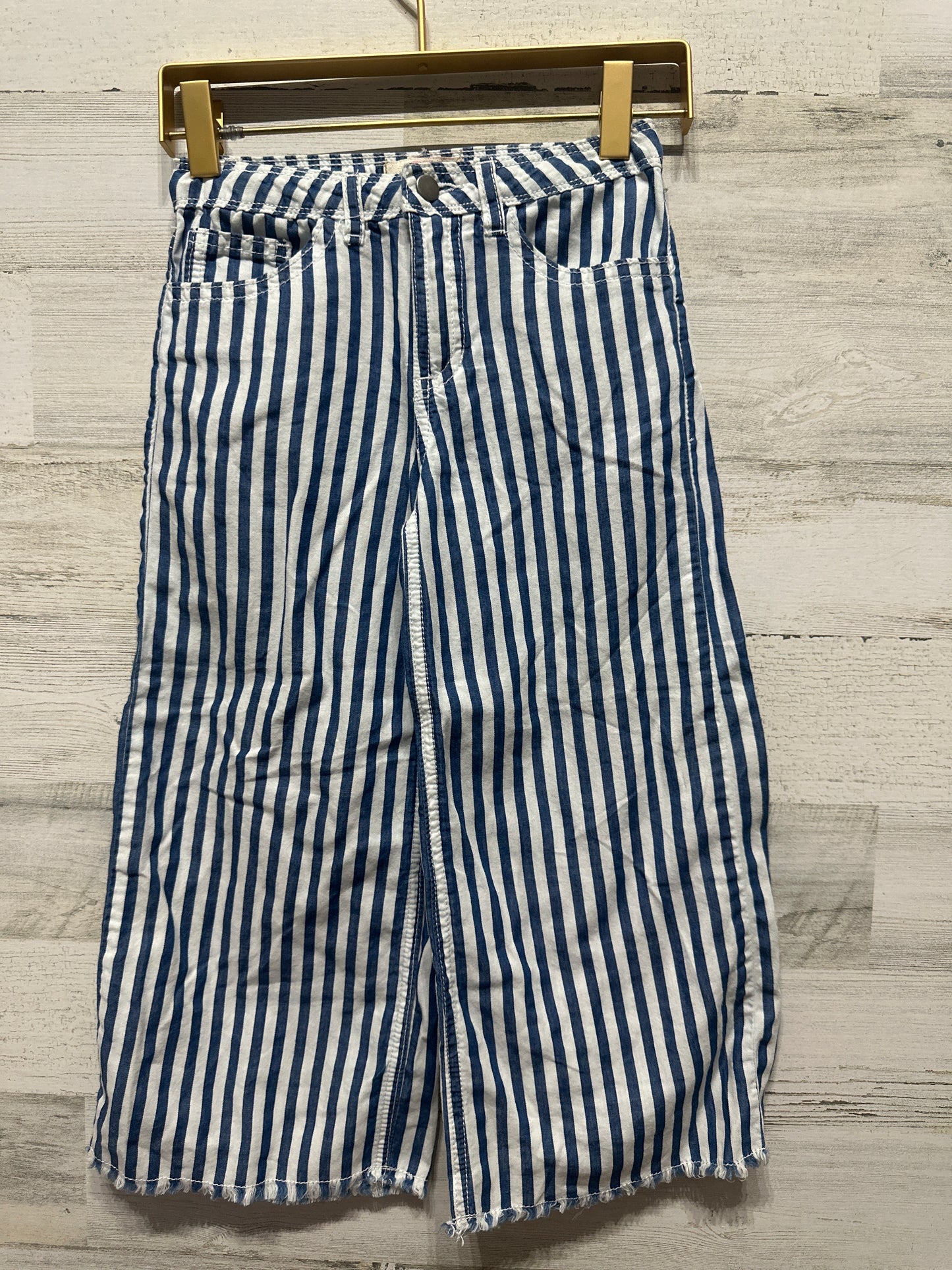 Girls Size 6 GB Girls Striped Wide Leg Pants - Very Good Used Condition