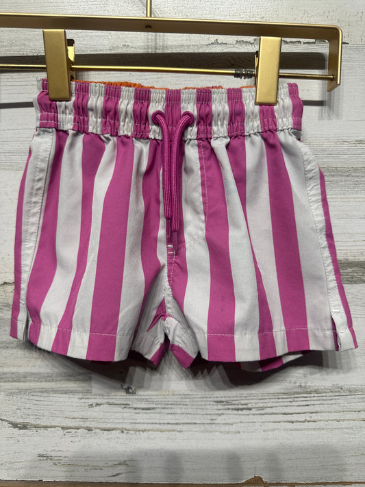 Cotton On Kids Size 2 Pink Striped Swim Trunks Play Condition*